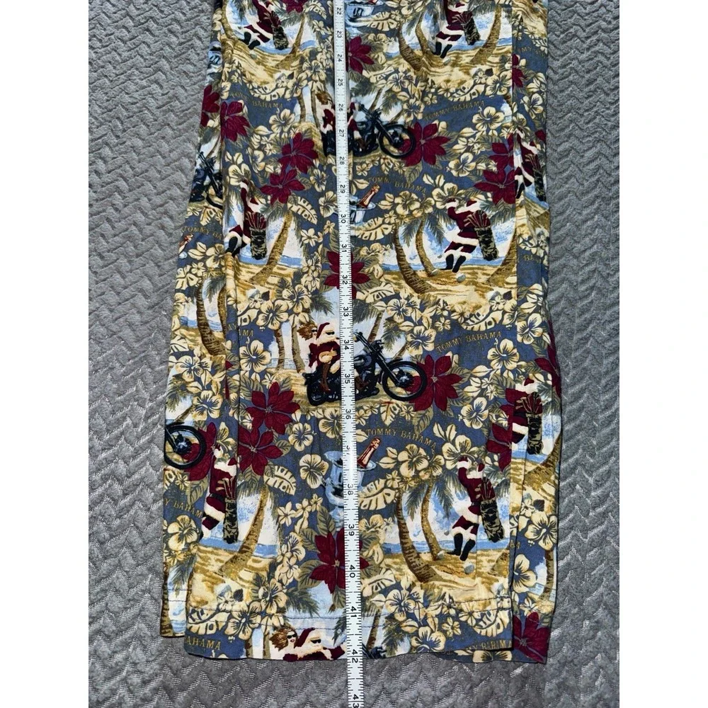 Tommy Bahama Men's Santa Clauses Bike Paradise Lounge Pajama Pants All Over XL